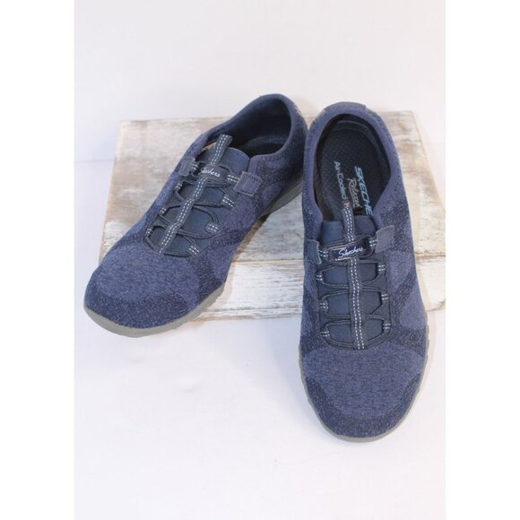 Skechers Relaxed Fit Air Cooled Memory Foam Women's Size 7 Blue Slide On Walking - Picture 1 of 6